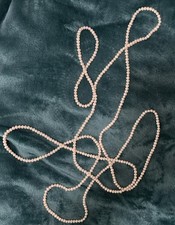 Vintage Never-ending White Cultured Pearl Necklace 2 Yards 26 98 NICE