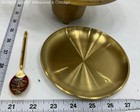 Thailand Brass Gold Mixed Decor Lot Teapot Shell Tray Bowl Spoons Incense — photo 5