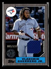 2022 Topps Vladimir Guerrero Jr. 1987 35th Anniversary Relic Black /199 VC379