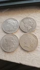 90% 4 Lot Peace Silver$ Dollars$ Mixed Dates and Condition Check Them Out 4 Coin