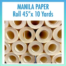 Manila Pattern Paper Roll 45” x 10 Yards Durable Sewing Drafting Design Tool