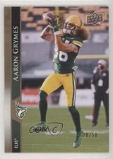 2021 Upper Deck CFL Gold 28/50 Aaron Grymes #26 0me2