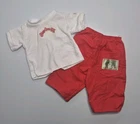 Cabbage Patch Kids Ok Factory Boy Red Stripe Pants  T Shirt Outfit Only Vintage