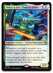 Mikey & Leo, Chaos & Order 158/343 Teenage Mutant Ninja Turtles Foil Rare