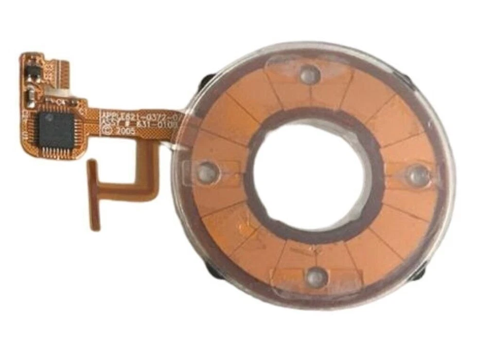 RESALEFIRM Clear Clickwheel for iPod Video Classic 5th 5.5 Gen Scroll Wheel Transparent