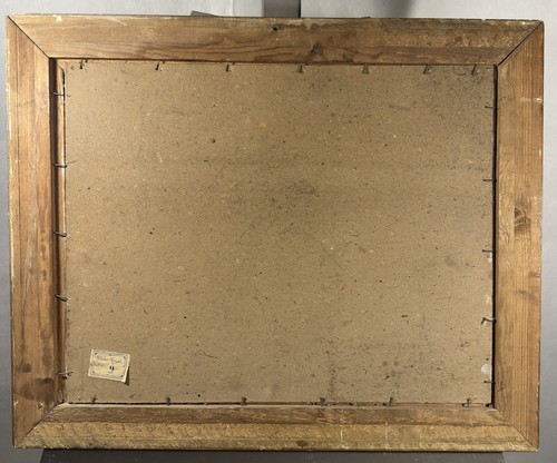 Ancienne huile sur panneau signée : paysage lacustre période impressionniste - Photo 2/12