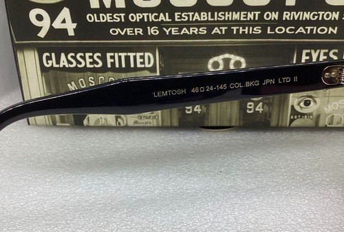 Occhiali da sole Moscot Lemtosh JPN LTD II 46 BKG spedizione gratuita Giappone - Foto 8 di 17