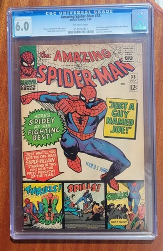 Amazing Spider-Man #38 CGC 6.0 1966  0140722011 2nd app. Mary Jane (cameo