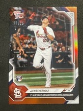 2026 Topps Now #86 JJ WETHERHOLT Orange Foil /25 Rookie RC 1st MLB Multi-HR Game