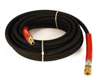 #ad 6000 PSI BLACK 2 Wire Braid Pressure Washer Hose 100ft. amp; Couplers $260.93