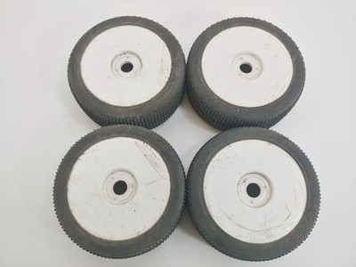 4x Proline TAZER #9040 1/8 Buggy Tires on 17mm Hex Wheels Used Tekno Losi Associ