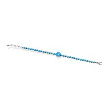 Bracciale Uomo SSC NAPOLI B-NB005UPA Acciaio Inossidabile Logo Celeste OFFICIAL