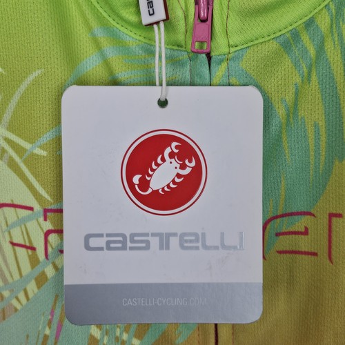 Camiseta de ciclismo Castelli Tabularasa para mujer mediana cremallera completa nueva con defecto LEER* - Imagen 7 de 11