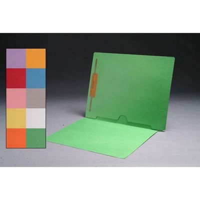 11pt Color Folders, Full Cut END TAB, Letter Size, Full Back Pocket, Fastener