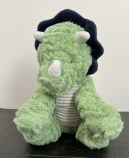 Carters Just One You Target Green Triceratops Dinosaur Plush Baby Toy 68050 Navy