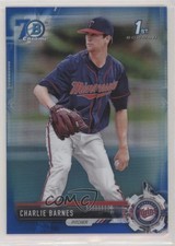 2017 Bowman Draft Chrome Blue Refractor 70th Anniversary Charlie Barnes 0i21