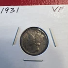1931 S Mercury Silver Dime VF 10c Coin San Francisco Very Fine Circulated