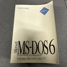 Vintage Microsft MS-DOS6 Operating System Plus Enhanced Tools User?s Guide 1993