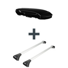 Dachbox Thule Motion 3 L Low + Dachträger für VW Passat Variant B5.5 Typ 3B6 Top