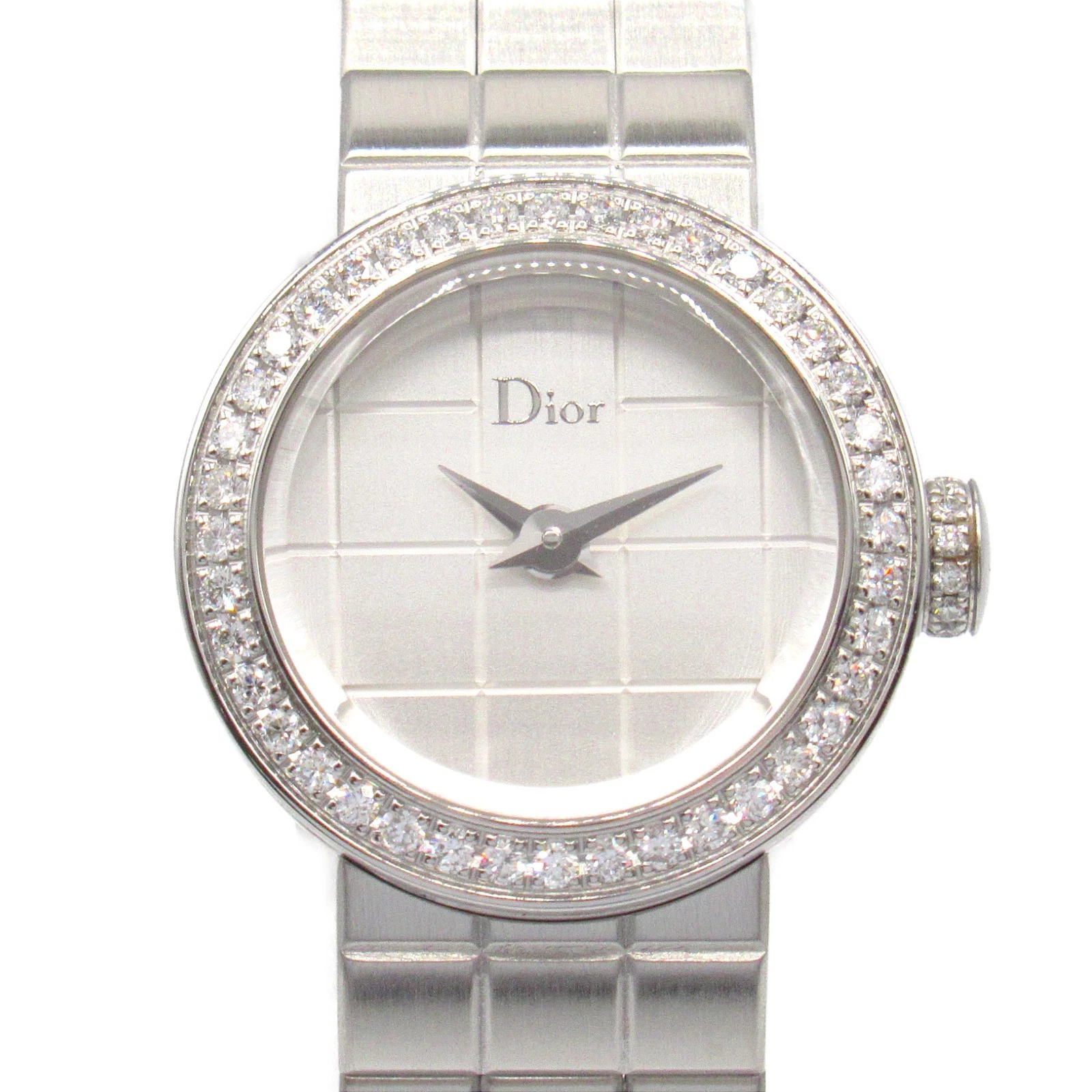 Montre Bracelet Femme Dior La Di De Acier Inoxydable Argenté Occasion