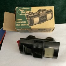 S-381 VINTAGE 1950/60'S TRU-VUE 3-D VIEWER WITH ORIGINAL BOX . Missing Lens