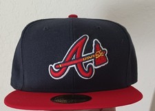New Era MLB Atlanta Braves Team Tomahawk Logo 2005-2012 59FIFTY 7 1/2 Fitted Hat