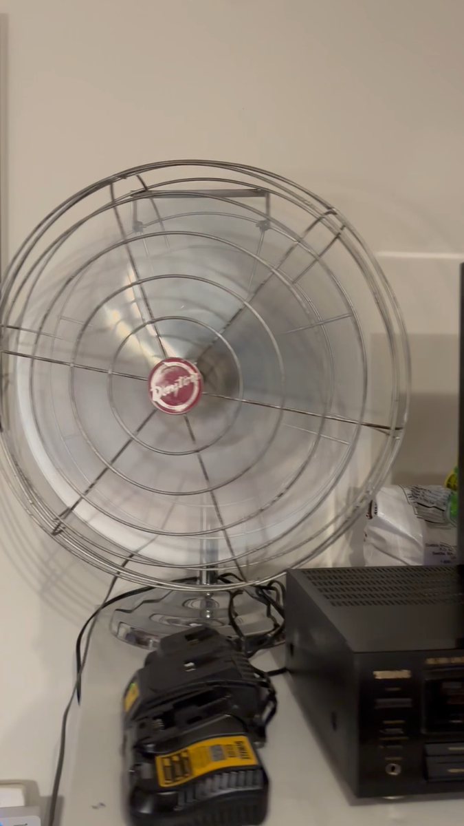 Vintage Dayton Fan MCM Industrial High Power 2 Speed 18” Blades