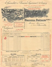 1920 SUPERIOR BUTTER D ISIGNY BRETEL FRERES A VALOGNES