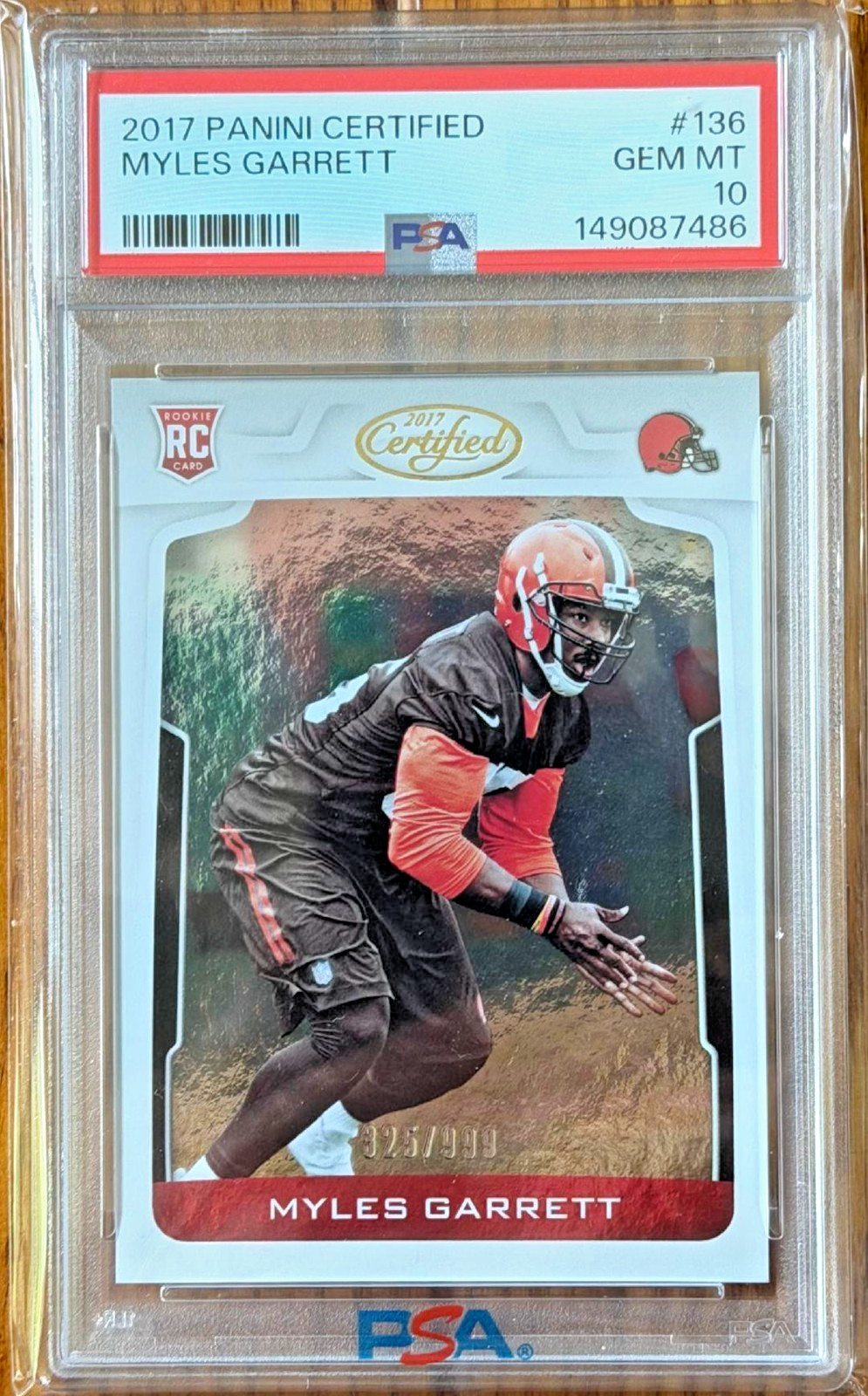Myles Garrett Panini Certified #136 Base