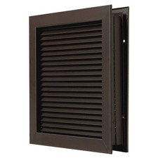 NATIONAL GUARD L-700-RXDKB-24x18 Door Louver,16 1/4 in H,22 1/4 in W 20J946