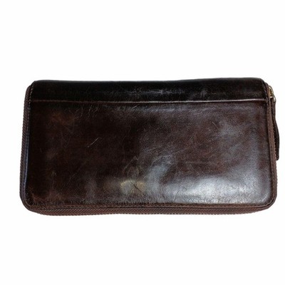 PORTER WISE Cowboy Horse Leather Wallet Dark Brown Japan