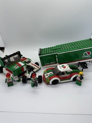 Lego Set 60025 Octan Racing Truck and Car Set As-Is 3 Minifigs 3 Vehicles