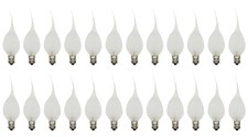 5 Watt Silicone Dipped Country Candle Lamp Light Bulbs - Replacement Bulbs 24