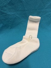 Vintage Socks 8-10 Crew Acrylic Blend White NOS Thick 17" 80s 90s Soft