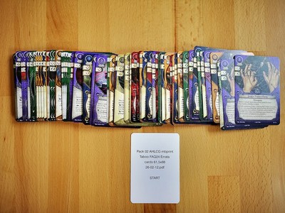 Arkham Horror LCG - Taboo- und Errata-Karten - Neu