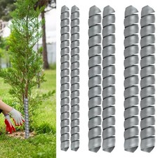6 PCS Spiral Guards Adjustable Plastic Tree Trunk Protectors for Young Trees