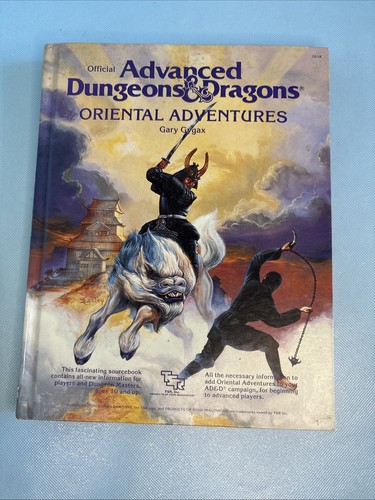 Oriental Adventures. Advanced Dungeons & Dragons (AD&D) 1st Edition. 1985. - Picture 1 of 5