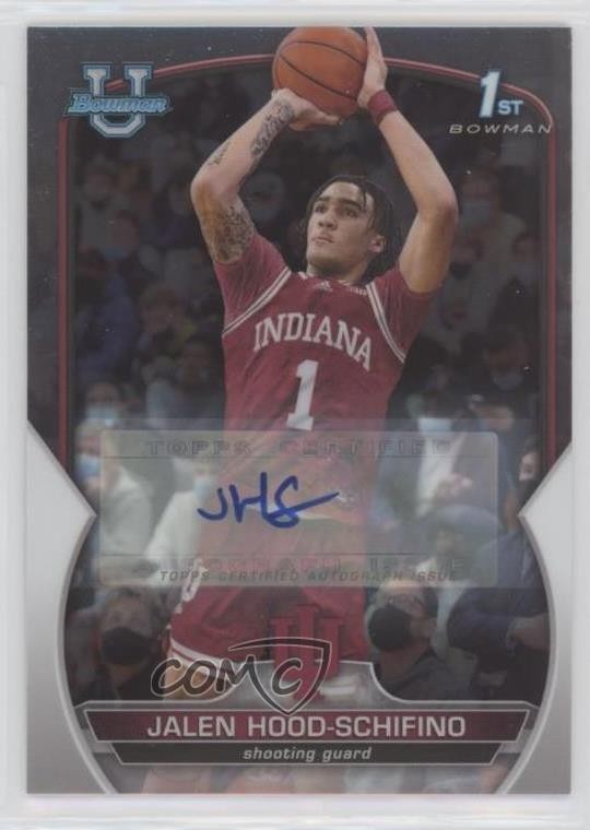 2022-23 Bowman U Chrome Chrome Prospect Auto Jalen Hood-Schifino #57 Auto tg7