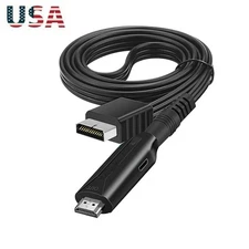 For PS1 PS2 to HDMI Adapter Audio Video Converter 1m With Mirco USB Cable 1080P