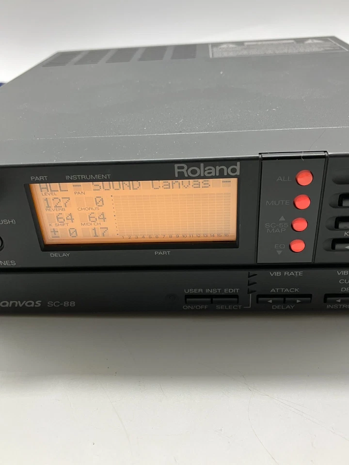 Roland SC-88 Sound Canvas MIDI Sound Module 1994 Working ZG70789 - Image 2 of 4