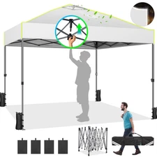 10x10' Commercial Pop UP Canopy Party Tent Folding Waterproof Gazebo Heavy Duty