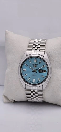 seiko 5 automatic Men's Watch 7009-469LR-Vintage Japan made -Sky Blue Dial