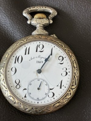 Iko antimagnetische Prunktaschenuhr, 15 Steine, 69 mm