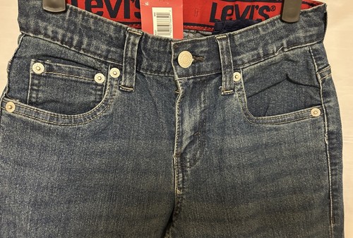 Levi's Youth Boy's Slim Flex Stretch Adjustable Waist Straight Denim Jean Sz 10 - Picture 10 of 13