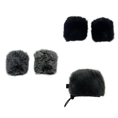Mikrofon Windschutz Windmuff Fellschutz Windabdeckung Kompakt Und Tragbar für