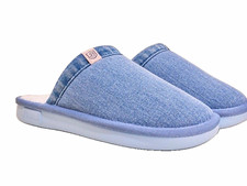 Women  s BRUNCH x PARKE Denim Slide Slippers Size 7 LIMITED EDITION