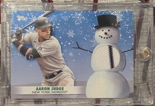 2021 Topps Aaron Judge Holiday Relics Home Pinstripe Jersey Yankees 🔥 WRC-AJ ⚾ 