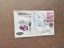 Italy 1960 FFC (WW-69) +SABENA Boeing Intl +Rome to Belgian Congo +Cachet