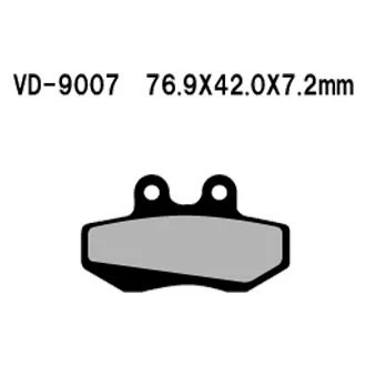 For GAS GAS SM50 2002 Vesrah Front Organic Semi-Metallic Brake Pads — 第 2/2 张图片
