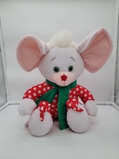 Vintage Starwink Plush Soft Toy White Mouse Pajamas 12 Venture Commonwealth